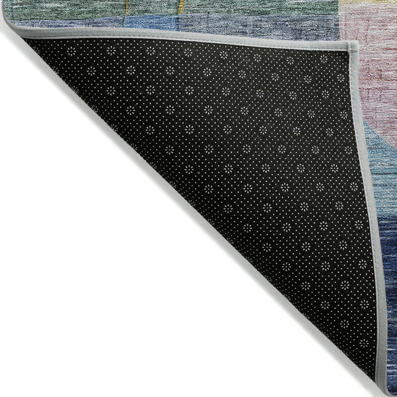Tapis intérieur / extérieur bleu Elina , 10 pi x 14 pi
