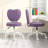 Heart Love Shaped Back Design Office Chair
