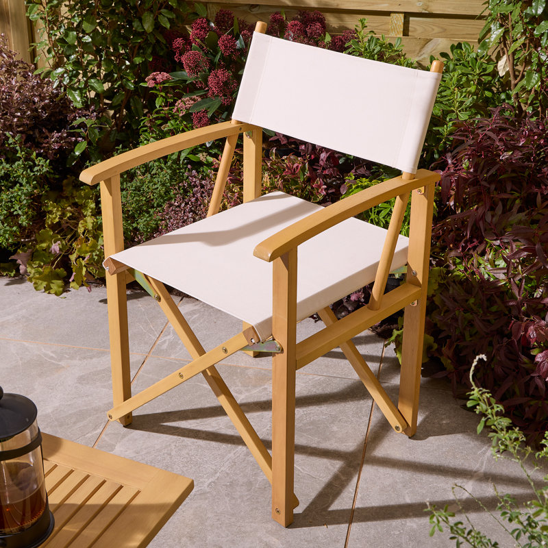 Rowlinson Ascot Folding Director's Chair, Natural