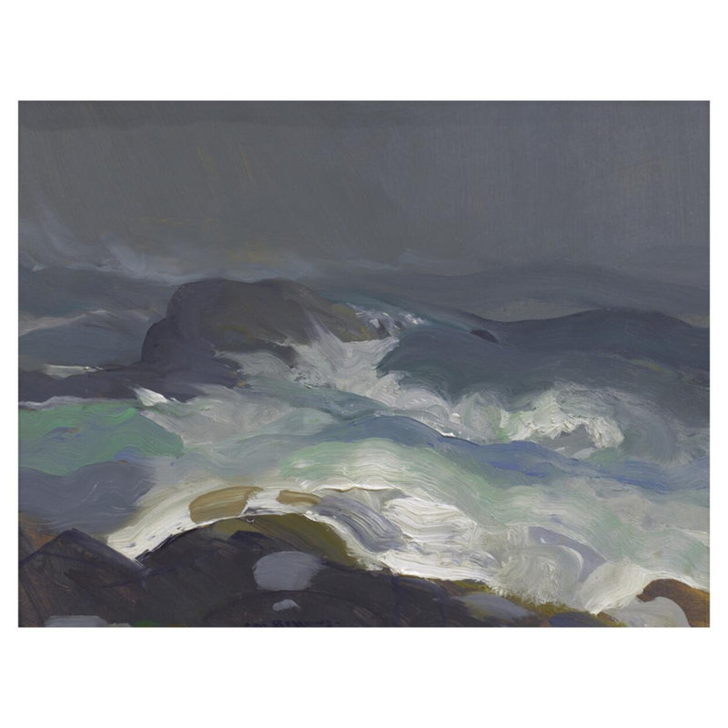 «Sea in Fog» par George Wesley Bellows - Impression giclée, H 32 po x l 40 po