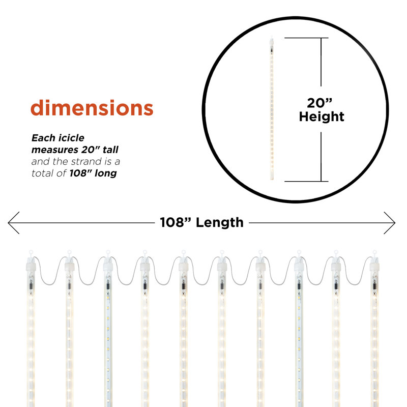 Icicle Lighted Display