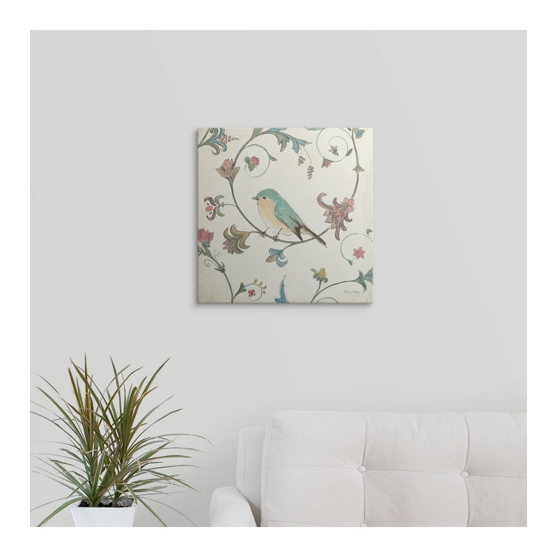 « ii » par emily adams, reproduction d’art Birds Gem, H 35 po x l 35 po x P 1,5 po, Toile