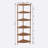 Webb Corner Bookcase, 6 Shelf Solid Wood Corner Bookshelf for Living Room and Office