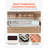 Sushi Display Case Refrigerator, 2.5 Cu.ft Commercial Sushi Case, 7-Pan Countertop  Showcase with Curved Glass, LED Lighting, and Digital Temperature Control, for Sushi-Bar, Restaurant, Store