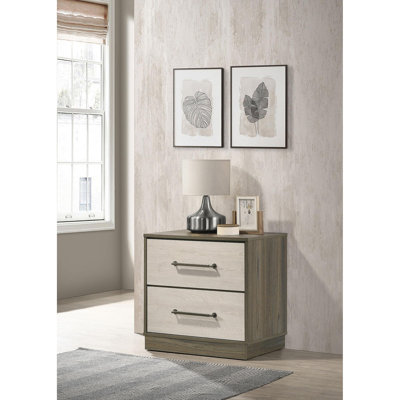 Table de chevet 2 tiroirs Edmondson