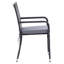 Chaise de patio empilable avec coussin Arestho