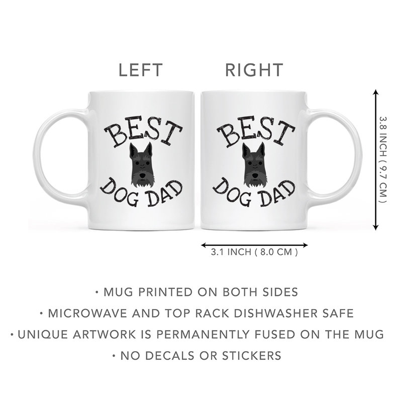 Tasse à café Best Dog Dad, Terrier écossais