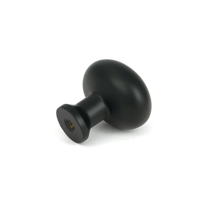 Moore Cabinet Knob, 1.26" Knob Diameter, Matt Black