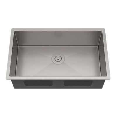 30 X 18 Undermount Single Bowl 304 Stainless Steel Kitchen Sink With 10-Inch Deep Basin