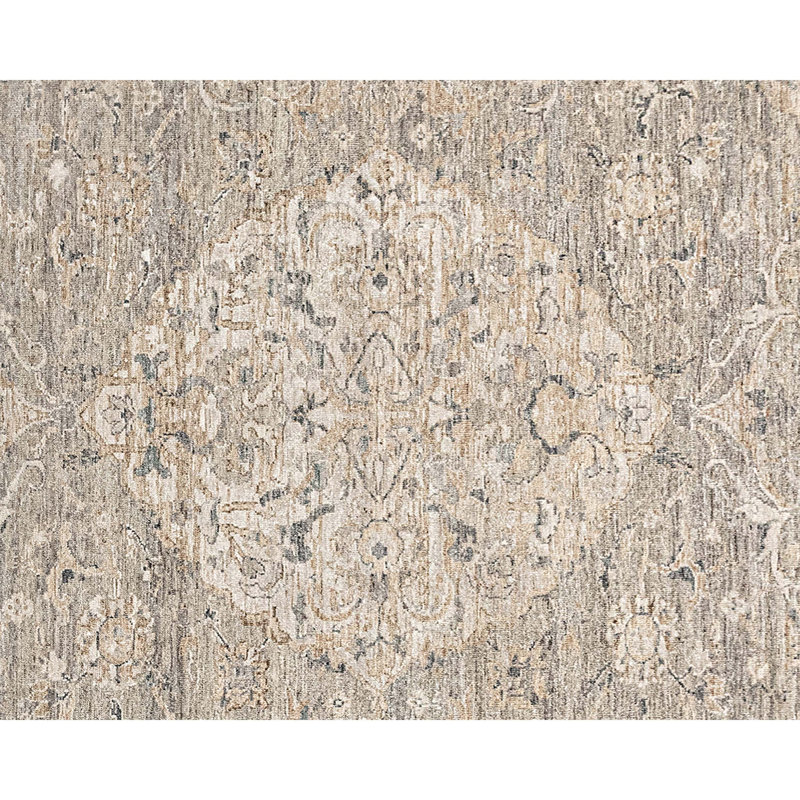 Handmade Silk and Wool Area Rug, Rectangle 5' x 8'