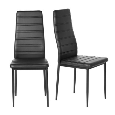 Chaise parsons en cuir Kinli