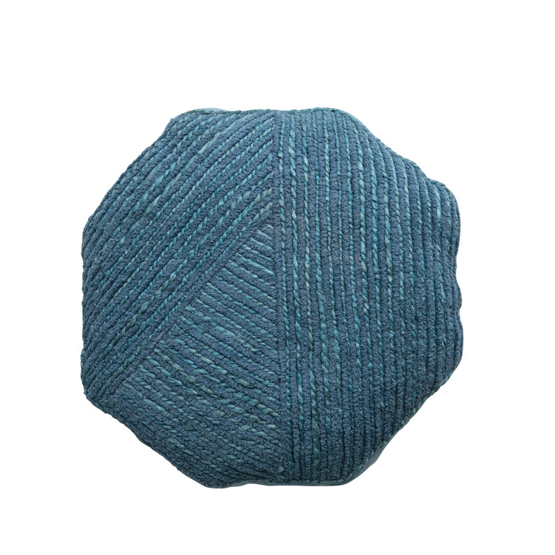 Striped Cotton Blend Throw Pillow