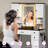 Makeup Vanity With 16 RGB Colors Light, Large Vanity Desk With Touch Screen Mirror & Power Outlet, 4 Cabinet & 5 Drawers For Bedroom-461931186