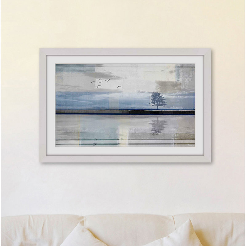 « scintillement réfléchissant » par parvez taj,-cadre photo, reproduction de photo sur papier, H 30 po x l 45 po x p 1,5 po