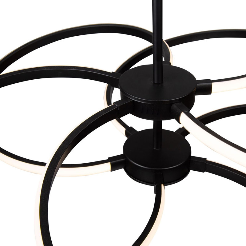 Luminaire suspendu cylindrique Ryann, H 62,67 po x l 26,3 po x P 26,3 po 