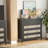 Sideboard Buffet Cabinet With 4 Drawers-1378351160