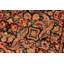 Tapis floral noir / brun fait à la main 6 pi 3 po x 9 pi 1 po Pangburn