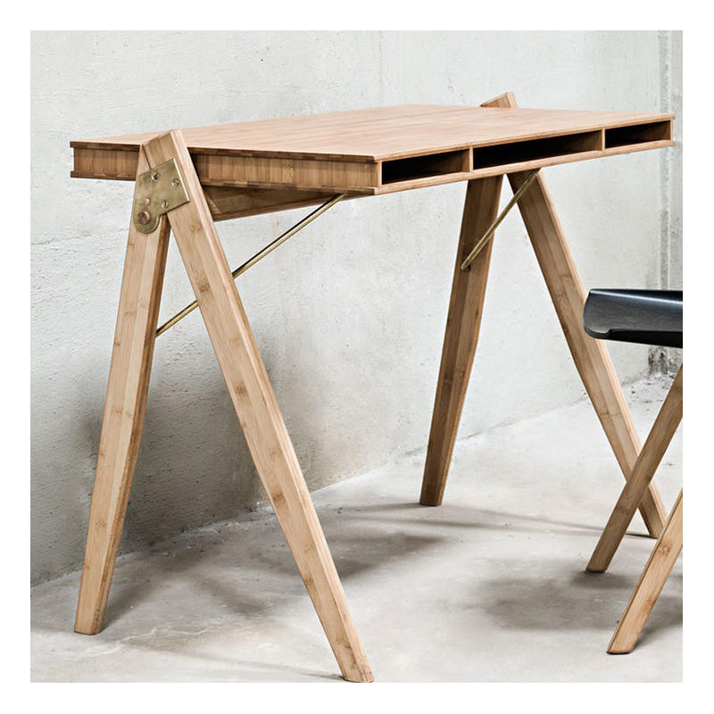 Kade Solid Wood Writing Desk