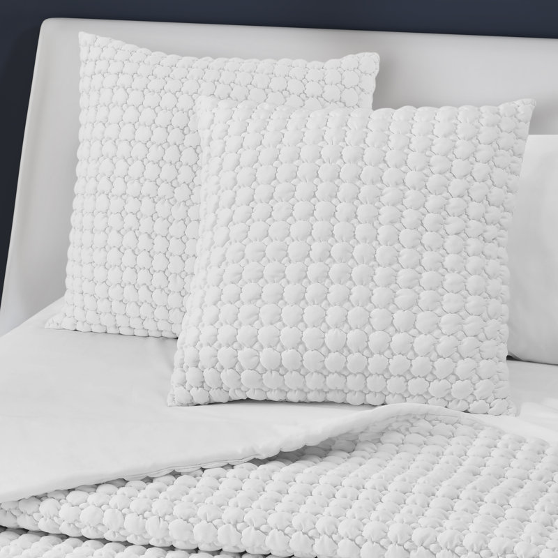 Taie décorative Marshmallow Puff, Blanc