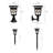 Matte Black Low Voltage Solar Powered Integrated LED Resin Pathway Light