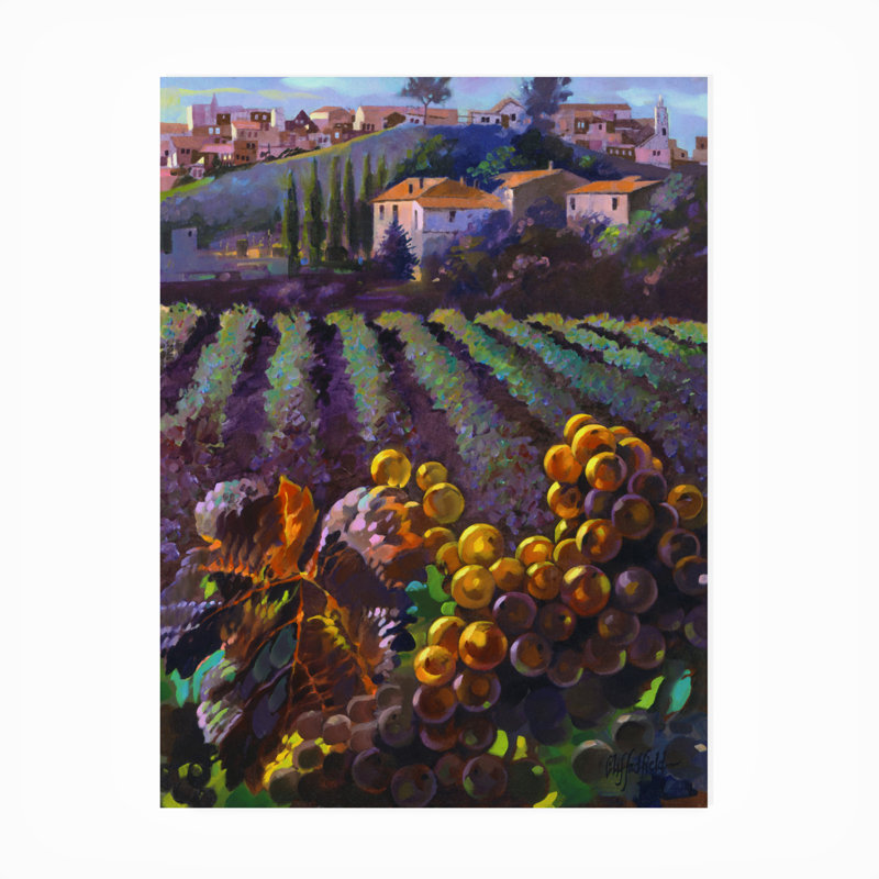 Toile d'extérieur «View of Tuscany» Clif Hadfield, H 47 po x l 35 po x P 1,5 po