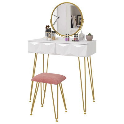 Coilin Dressing Table with Mirror