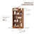 5-Shelf Multi-Functional Modern Wood Bookcase,-1767219421
