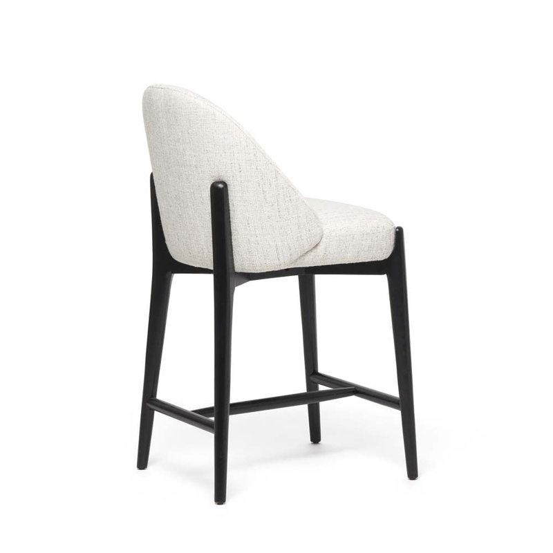 Oakley Counter Stool, Matte Black, Beach Heather