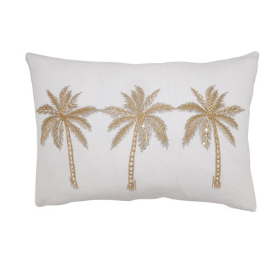 Palm Trees Throw Pillow Cover