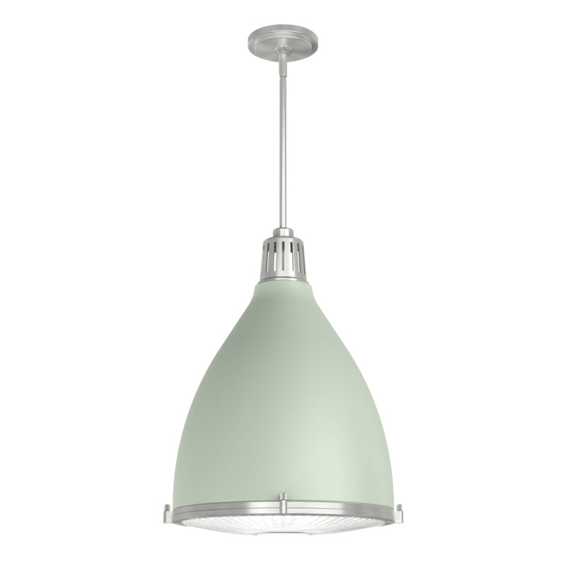 Bluff View 3 - Light Dome Pendant, Large, Soft Sage, 3 Lights