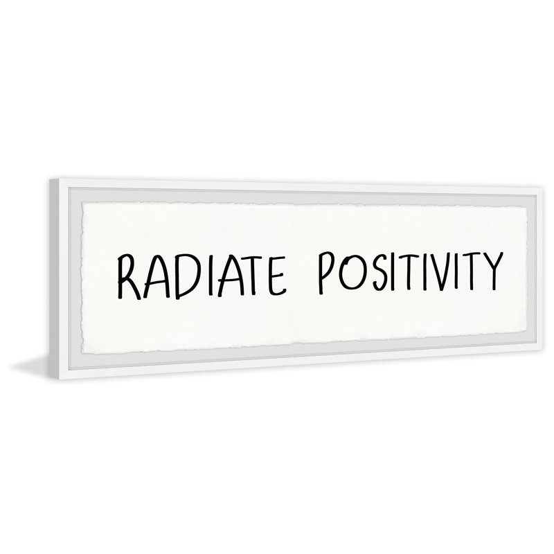 Power Of Positivity by Marmont Hill - Single Picture Frame Painting, 38cm H x 114cm W x 3.81cm D