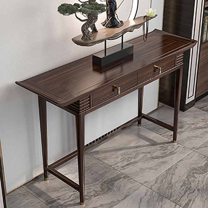 Nouvelle console en bois massif de style chinois, H 37,4 po x l 59,1 po x P 15,7 po
