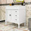Meuble-lavabo de salle de bain avec 3 tiroirs et tablette ajustable en U-838540583