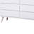 Ilaria Modern Style 6-drawer 58 In. White Dresser