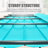 Outdoor Aluminum Retractable Pergola with Canopy-90611742-90611747