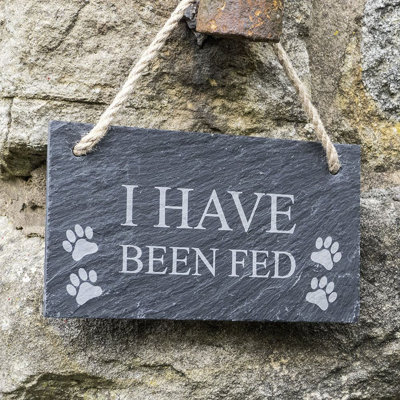 Please Feed Me / I Have Been Fed Sign