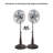 16” Retro Oscillating Stand Fan with Oil Rubbed Bronze Finish