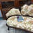 American Retro Solid Wood Carved Sofa