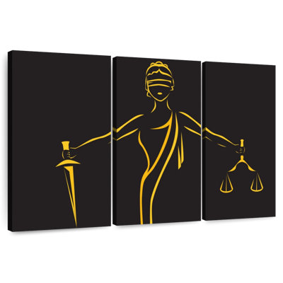 Esquisse Alcaraz Golden Lady Justice