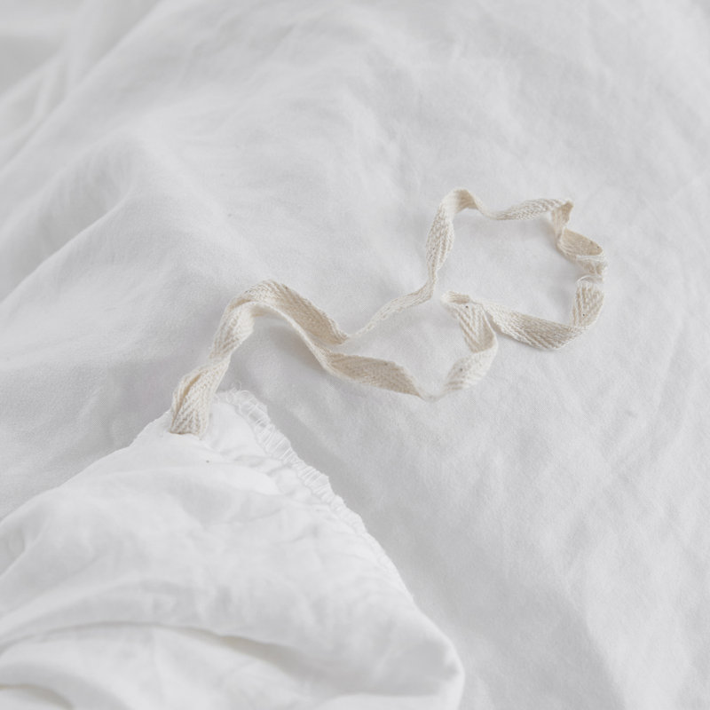 Size 3 Piece Ultra Soft Pre-Washed Duvet Cover Set with Handmade Ruffle Fringe