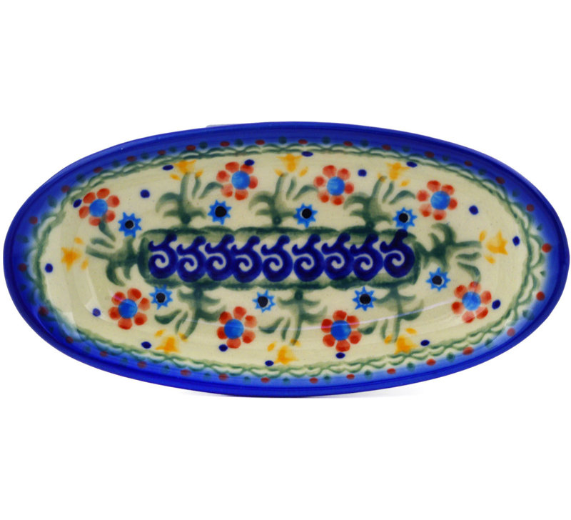 Spring Flowers Stoneware Platter