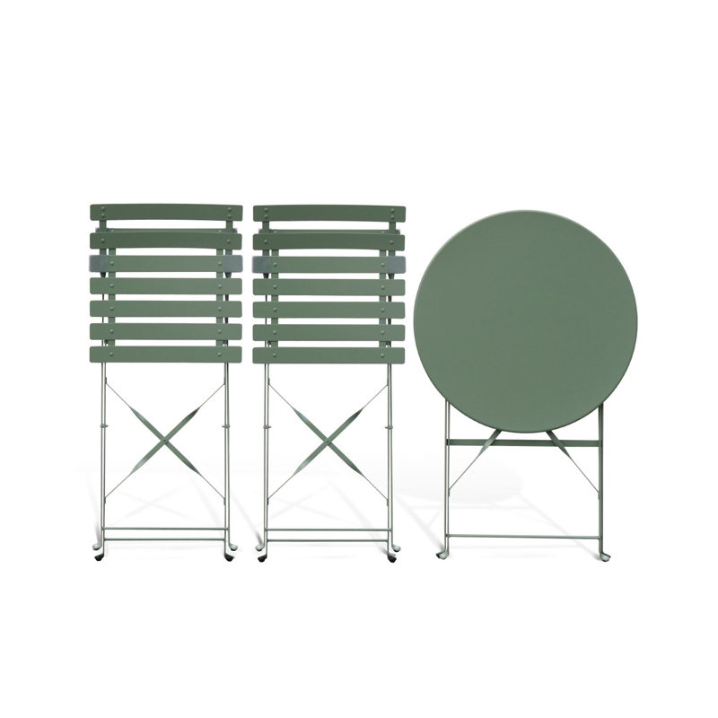 Jusup Round 3 - Outdoor Bistro Set with Chairs
