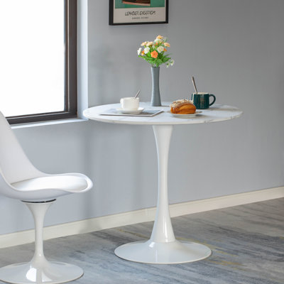 Arryon Round Metal Base Dining Table