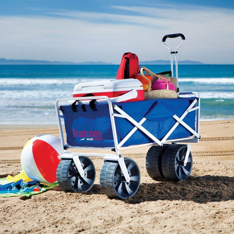 Mac Sports Collapsible Folding All Terrain Beach Utility Wagon Cart (2 Pack)  Wayfair