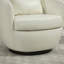 Fauteuil demi-tonneau rembourré pivotant avec rangement-1975871541