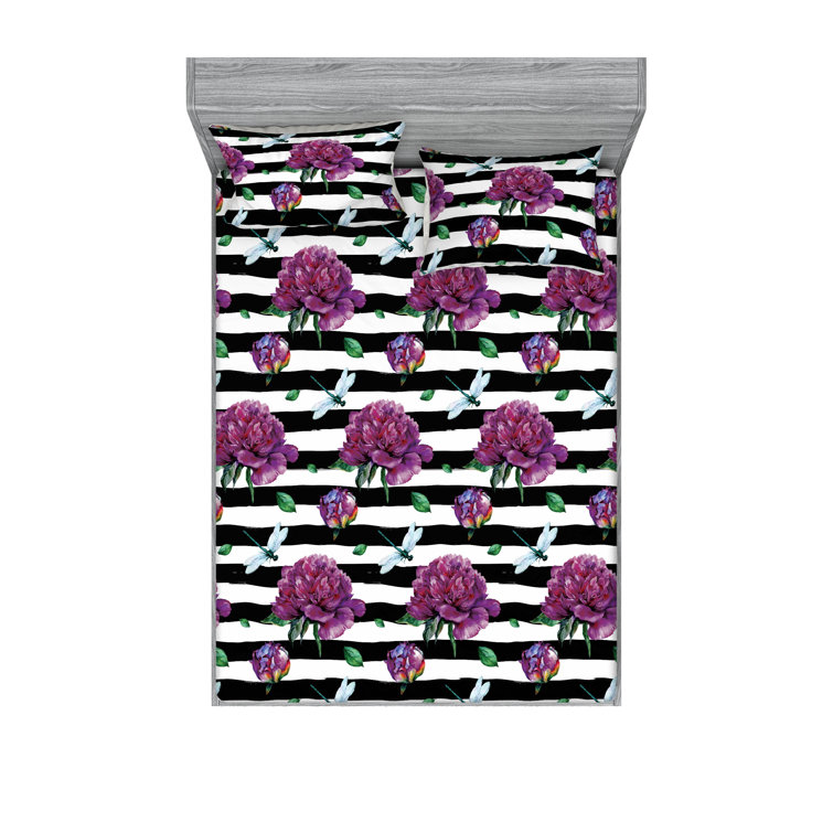 Drap-housse et taies décoratives 3 pièces Ambesonne
