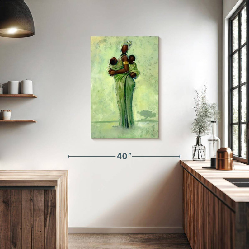 Leisha Raising Two Nations, 36" H x 24" W
