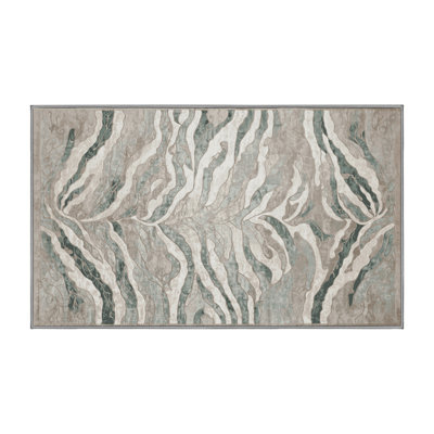 Tapis gris lavable à la machine