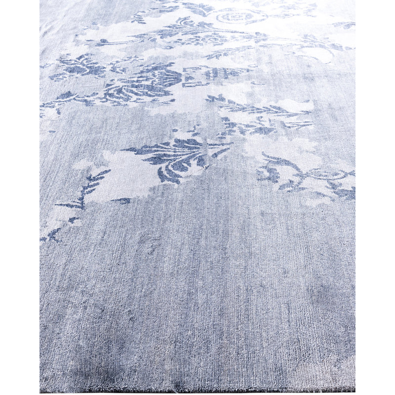 Overdyed One-of-a-Kind Rectangle 9'2" X 12'4" Hand Knotted Area Rug