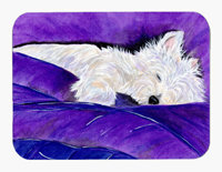 East Urban Home Westie Glass Cutting Board